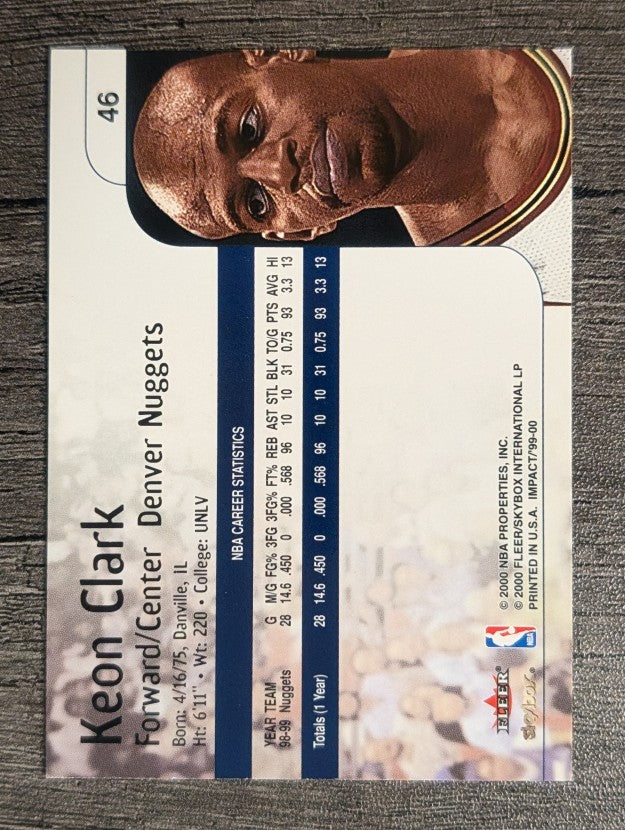 1999-00 SkyBox Impact #46 Keon Clark