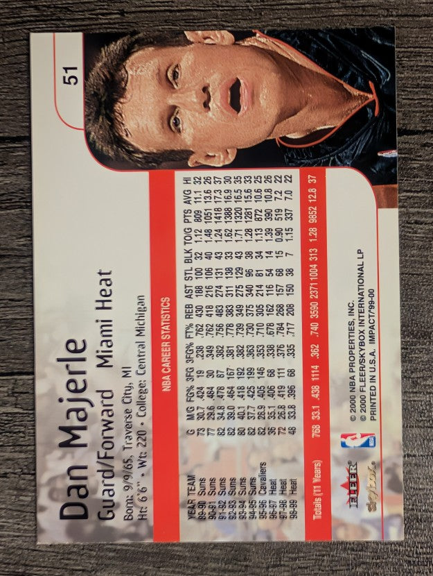 1999-00 SkyBox Impact #51 Dan Majerle
