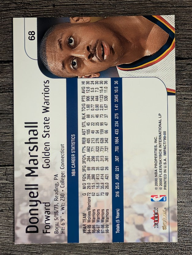1999-00 SkyBox Impact #68 Donyell Marshall