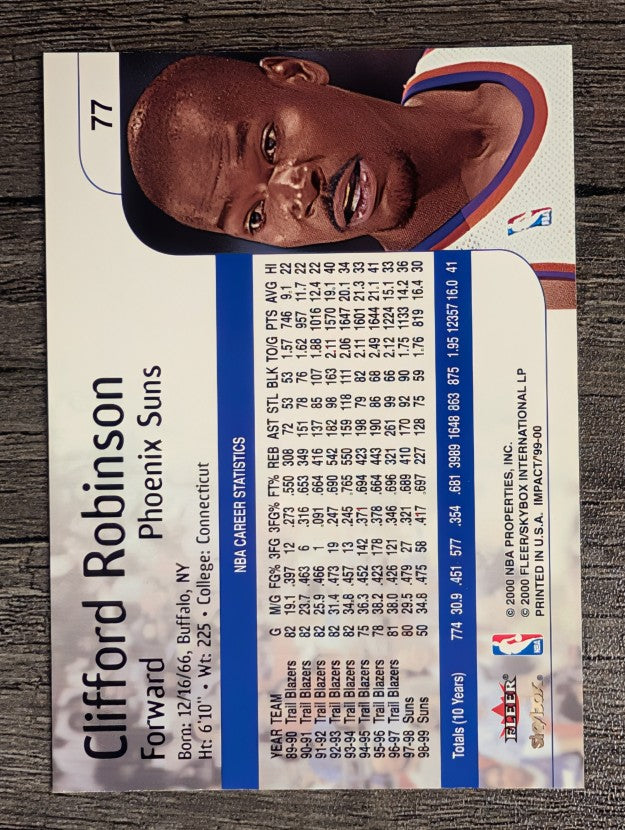 1999-00 SkyBox Impact #77 Clifford Robinson