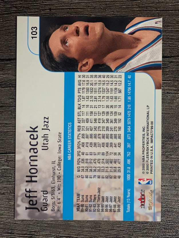 1999-00 SkyBox Impact #103 Jeff Hornacek