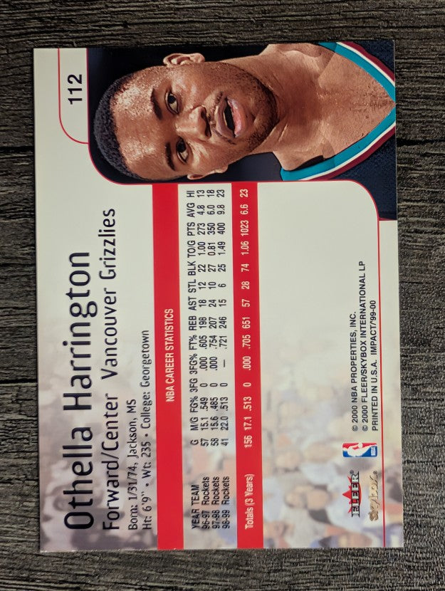1999-00 SkyBox Impact #112 Othella Harrington
