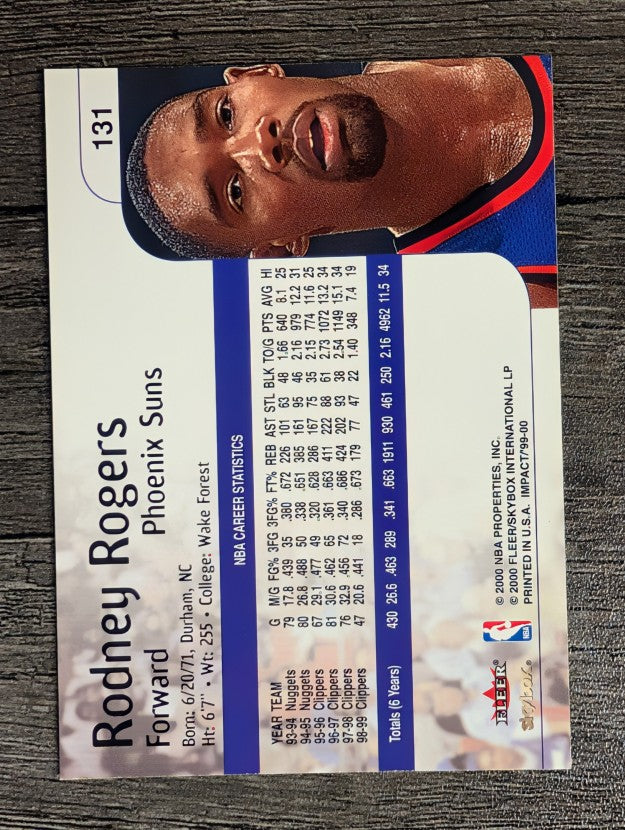 1999-00 SkyBox Impact #131 Rodney Rogers