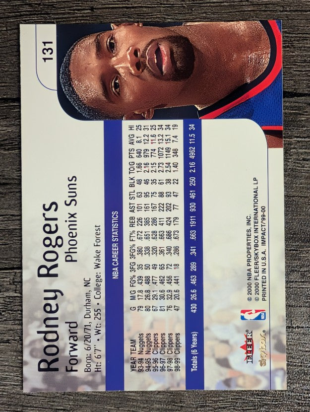 1999-00 SkyBox Impact #131 Rodney Rogers