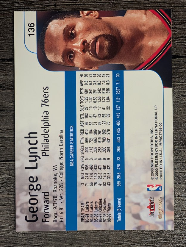 1999-00 SkyBox Impact #136 George Lynch