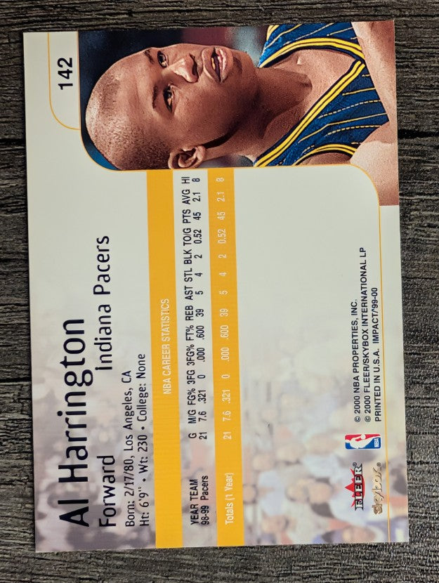 1999-00 SkyBox Impact #142 Al Harrington