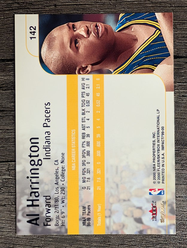 1999-00 SkyBox Impact #142 Al Harrington