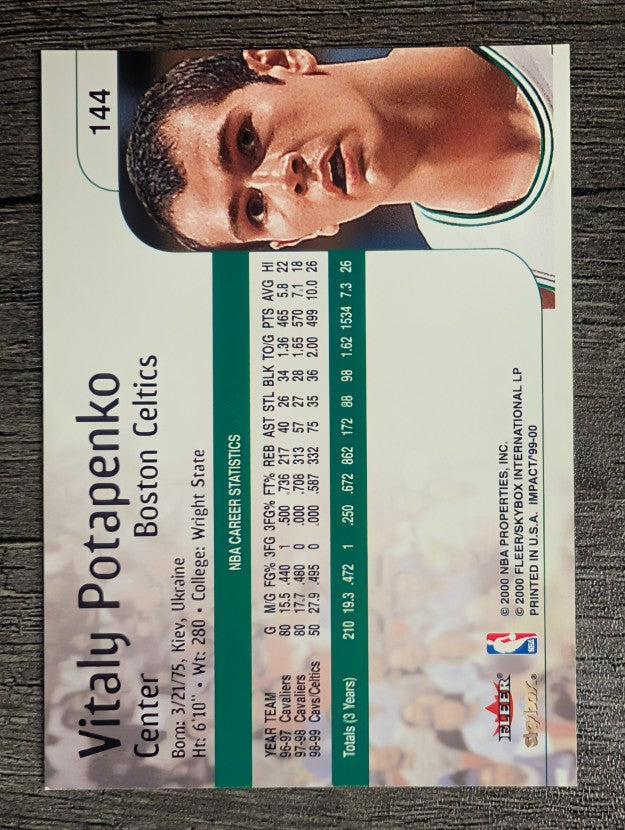 1999-00 SkyBox Impact #144 Vitaly Potapenko