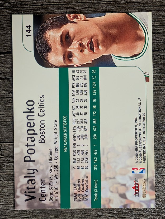 1999-00 SkyBox Impact #144 Vitaly Potapenko