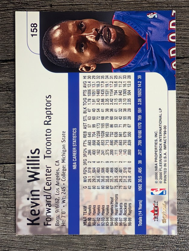 1999-00 SkyBox Impact #158 Kevin Willis