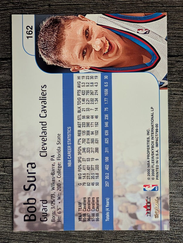 1999-00 SkyBox Impact #162 Bob Sura