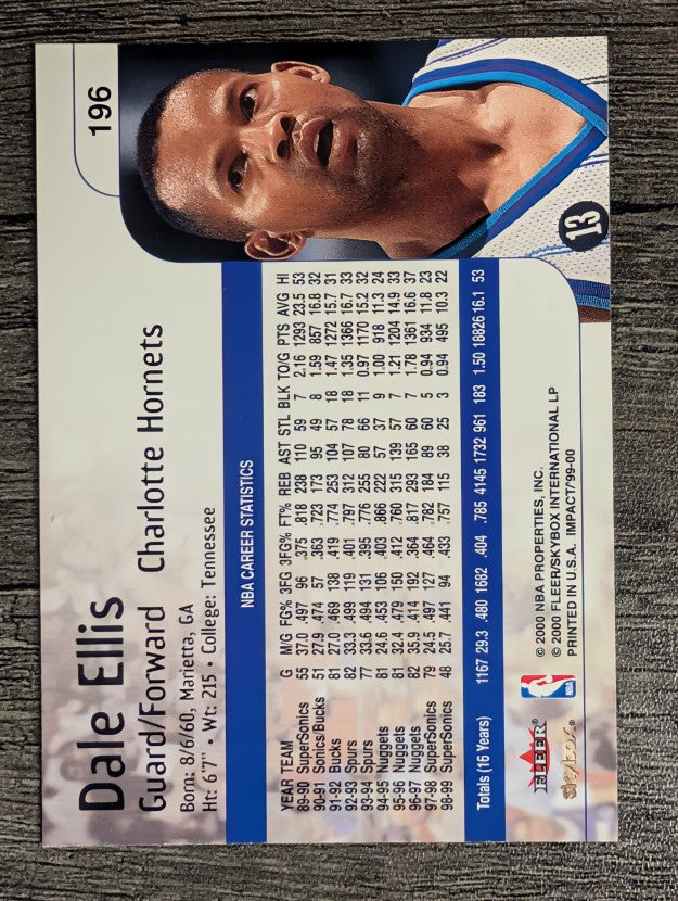 1999-00 SkyBox Impact #196 Dale Ellis