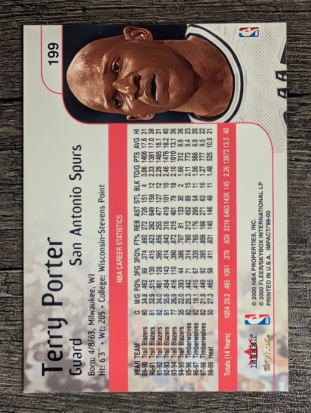 1999-00 SkyBox Impact #199 Terry Porter