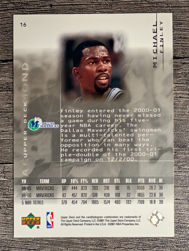 2000-01 Black Diamond #16 Michael Finley