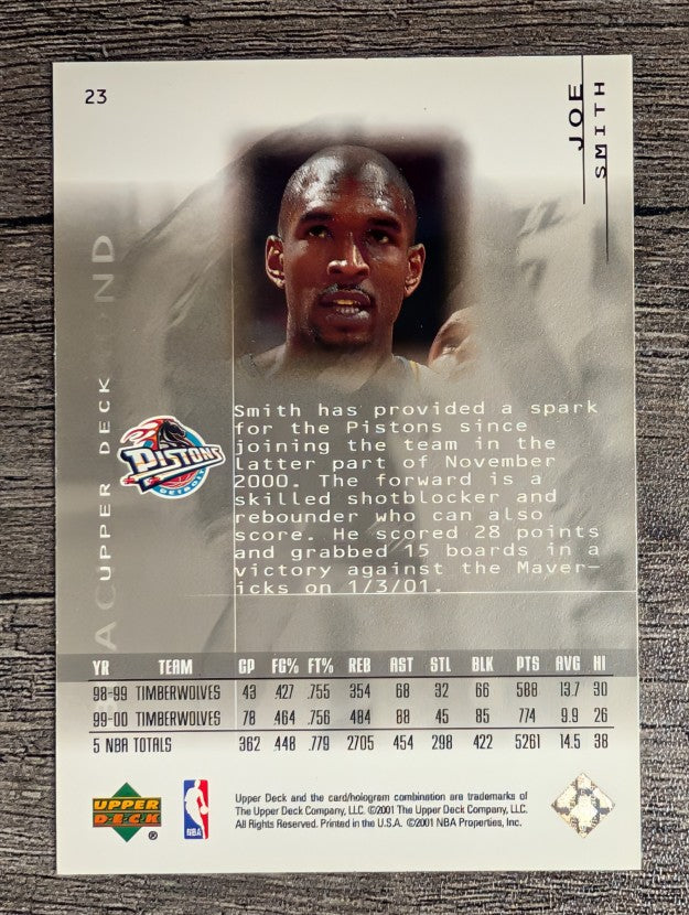 2000-01 Black Diamond #23 Joe Smith