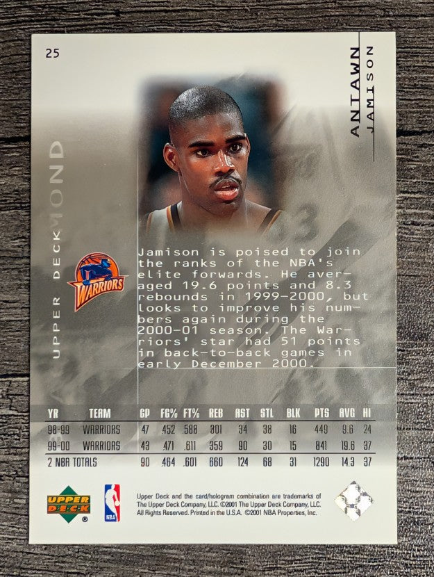 2000-01 Black Diamond #25 Antawn Jamison