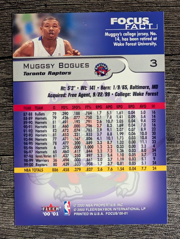 2000-01 Fleer Focus #3 Muggsy Bogues