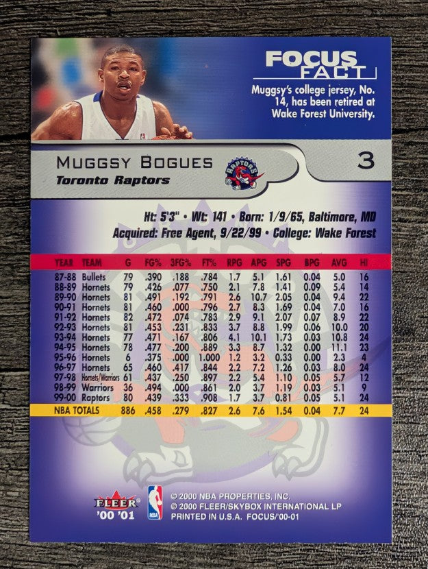 2000-01 Fleer Focus #3 Muggsy Bogues