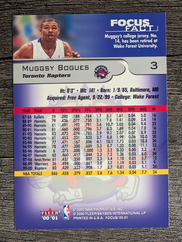 2000-01 Fleer Focus #3 Muggsy Bogues