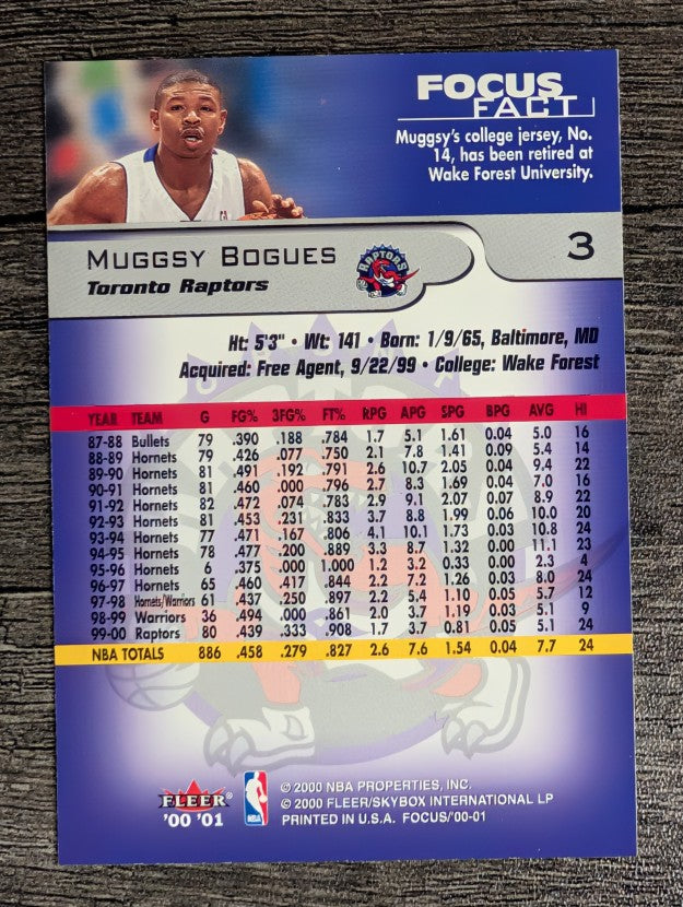 2000-01 Fleer Focus #3 Muggsy Bogues