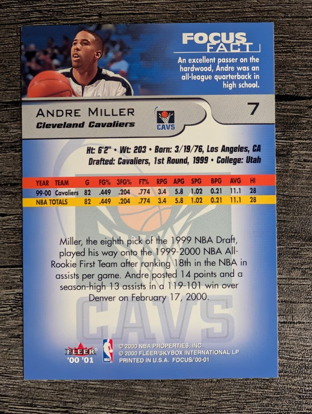 2000-01 Fleer Focus #7 Andre Miller