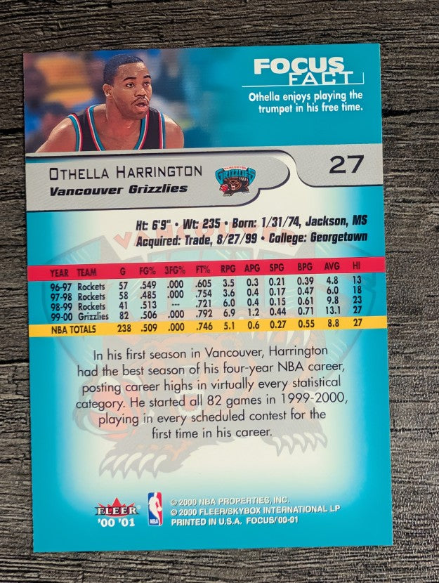 2000-01 Fleer Focus #27 Othella Harrington