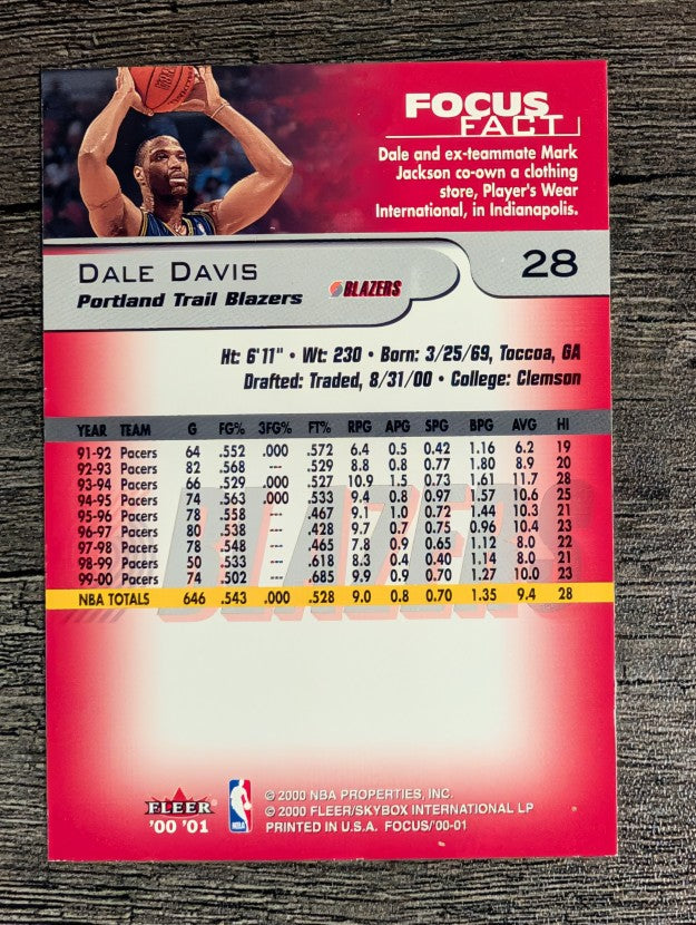 2000-01 Fleer Focus #28 Dale Davis