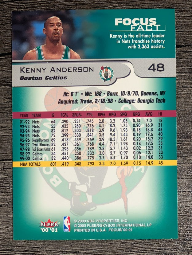 2000-01 Fleer Focus #48 Kenny Anderson