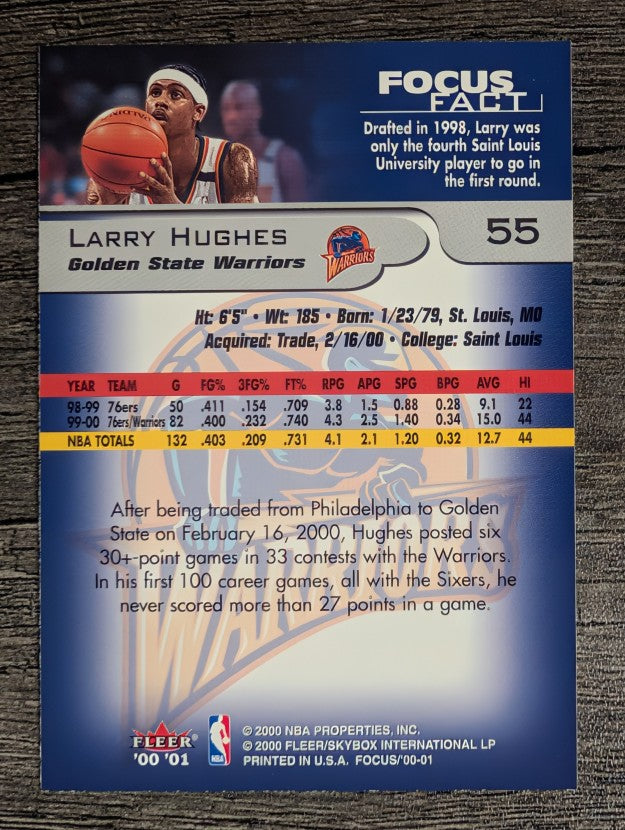 2000-01 Fleer Focus #55 Larry Hughes