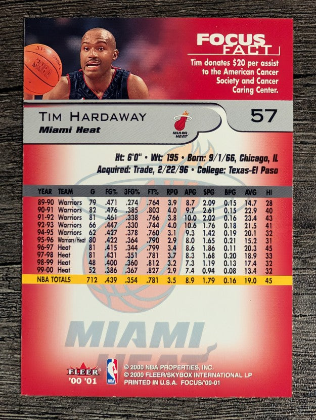 2000-01 Fleer Focus #57 Tim Hardaway