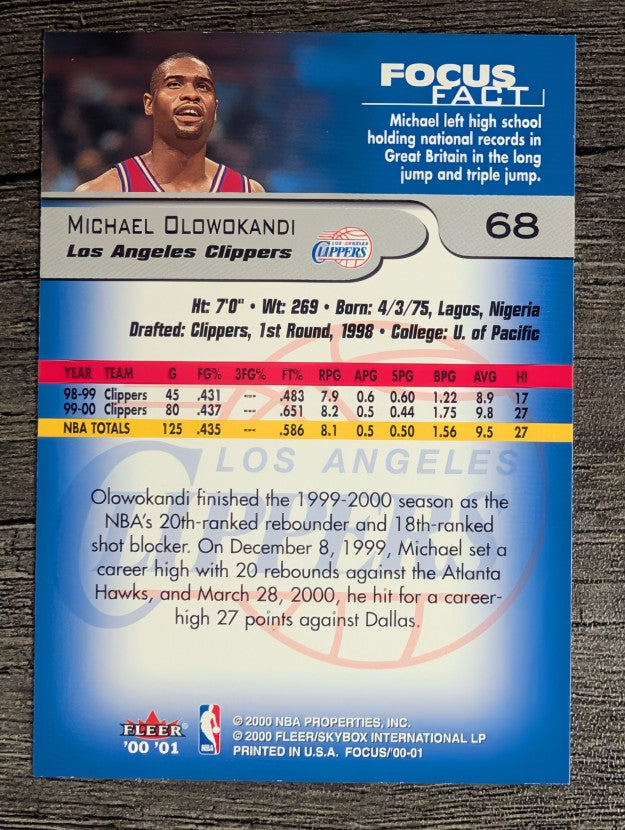2000-01 Fleer Focus #68 Michael Olowokandi