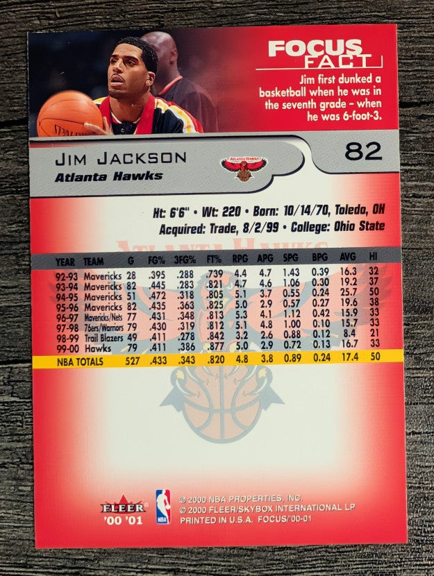 2000-01 Fleer Focus #82 Jim Jackson