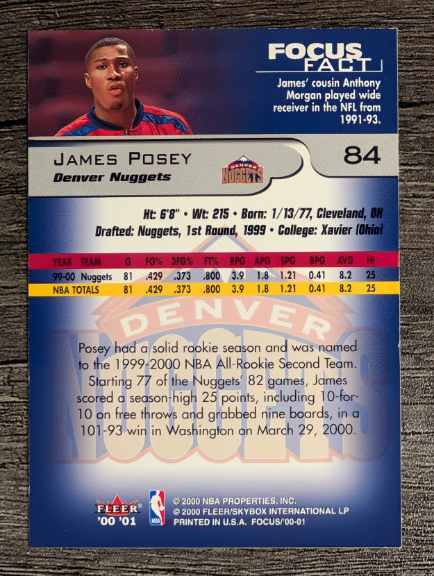 2000-01 Fleer Focus #84 James Posey