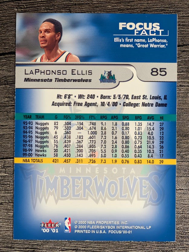 2000-01 Fleer Focus #85 LaPhonso Ellis