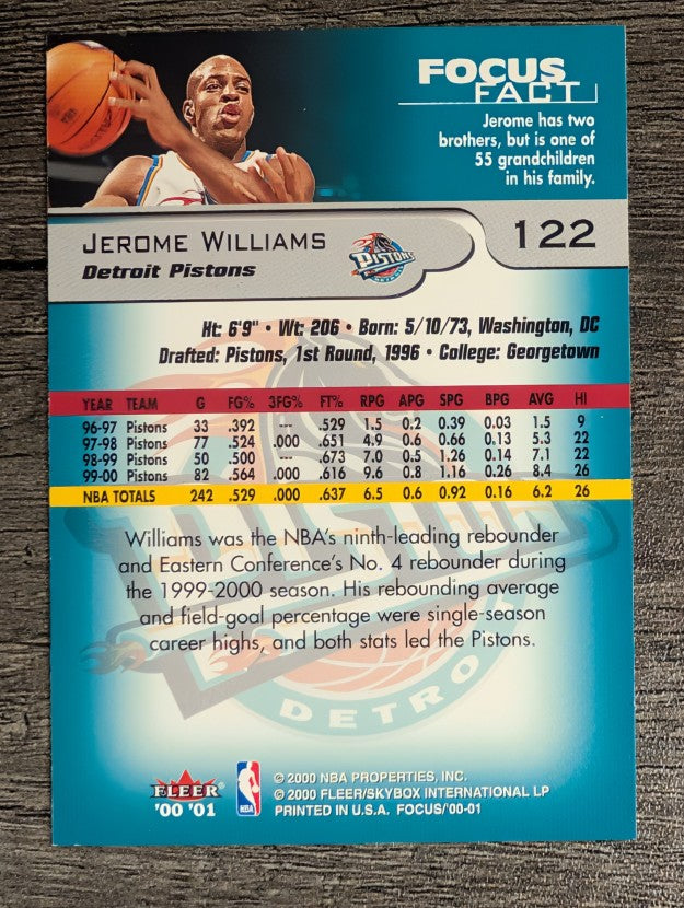 2000-01 Fleer Focus #122 Jerome Williams