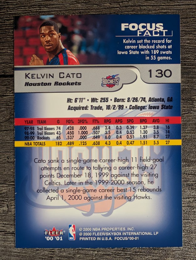 2000-01 Fleer Focus #130 Kelvin Cato
