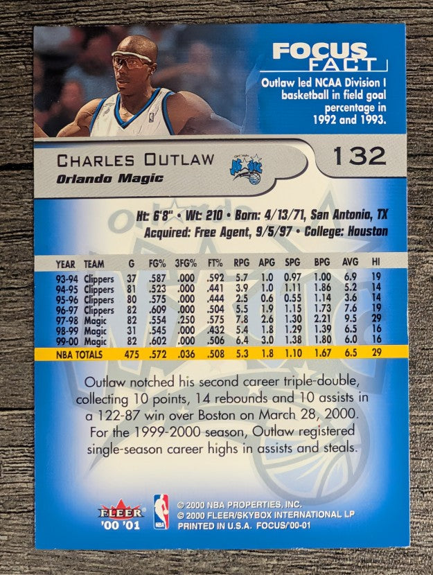 2000-01 Fleer Focus #132 Bo Outlaw