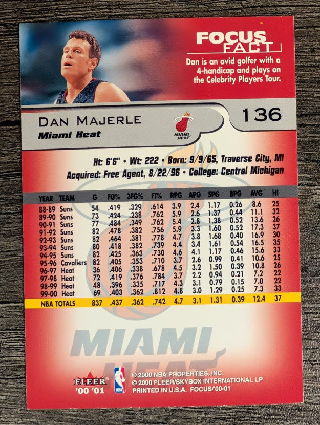 2000-01 Fleer Focus #136 Dan Majerle