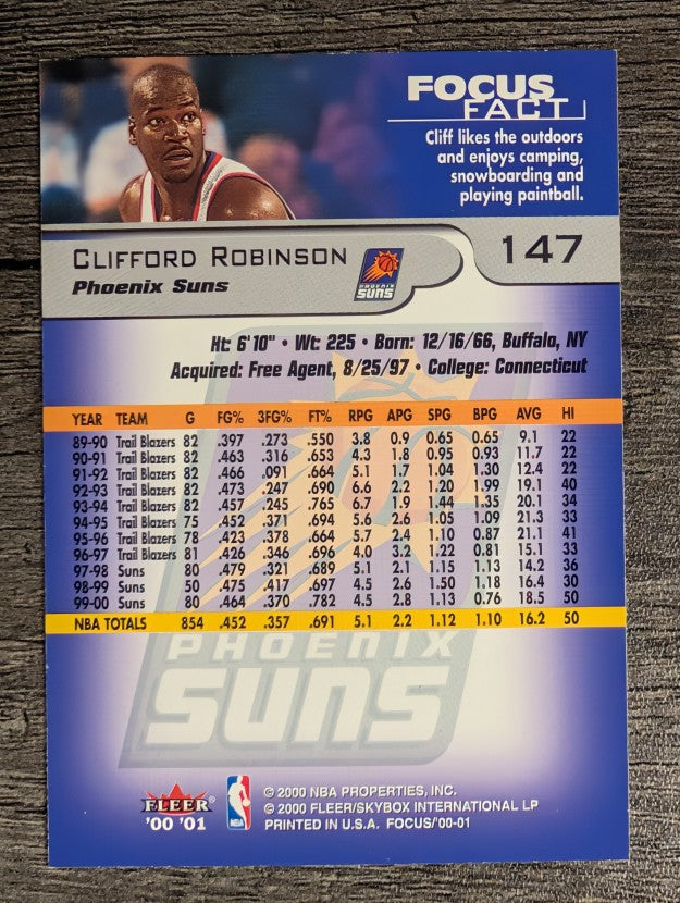2000-01 Fleer Focus #147 Clifford Robinson