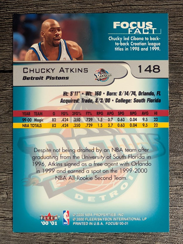 2000-01 Fleer Focus #148 Chucky Atkins