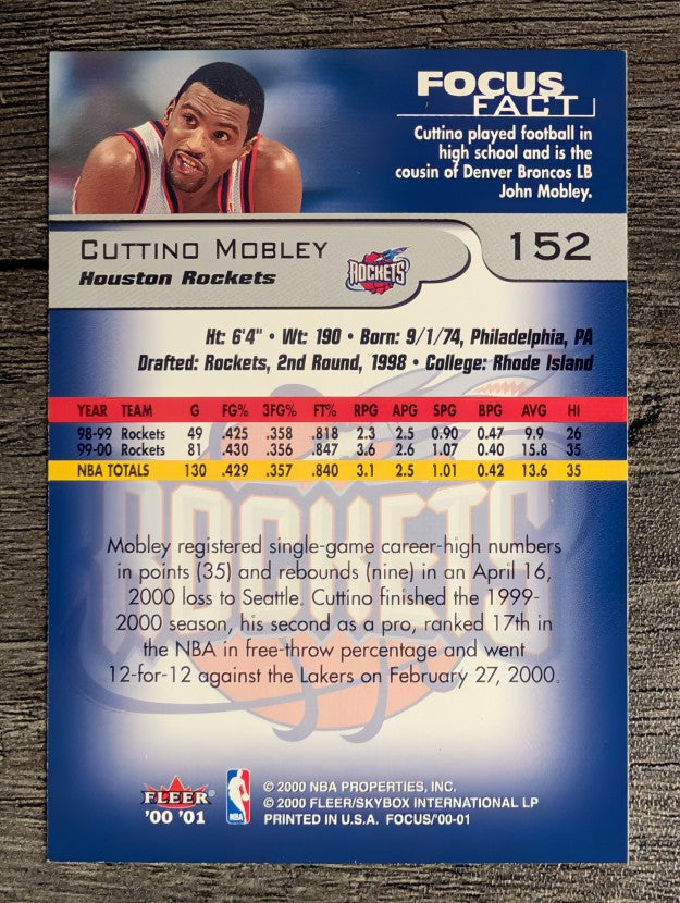 2000-01 Fleer Focus #152 Cuttino Mobley