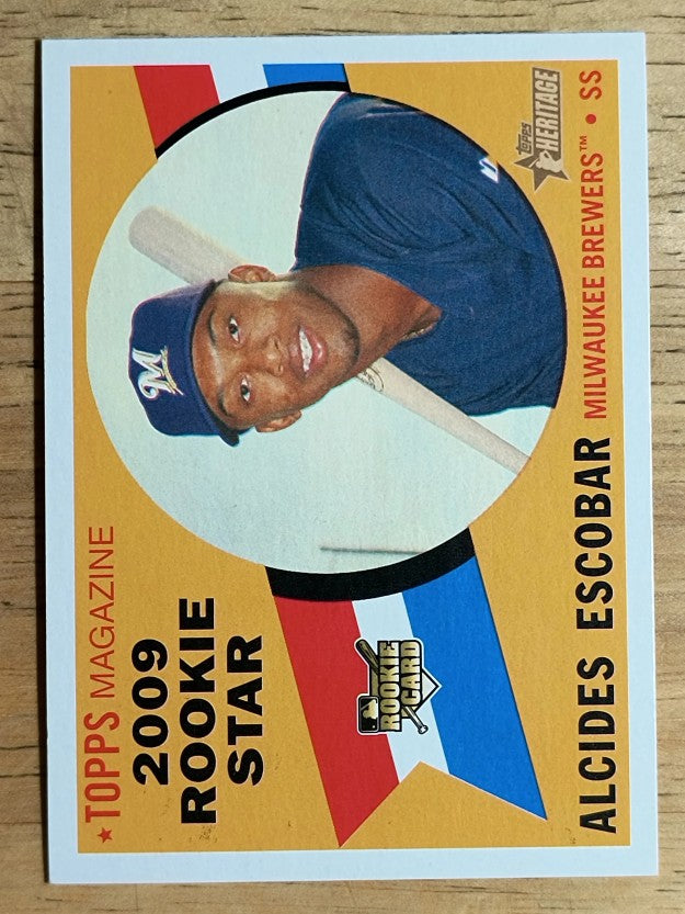 2009 Topps Heritage #143 Alcides Escobar RC
