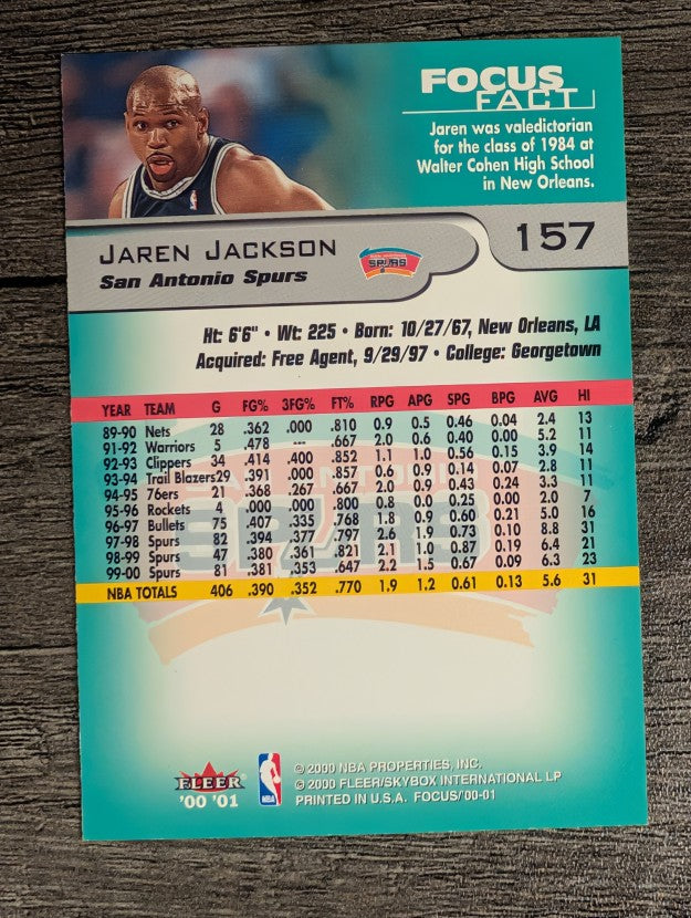 2000-01 Fleer Focus #157 Jaren Jackson