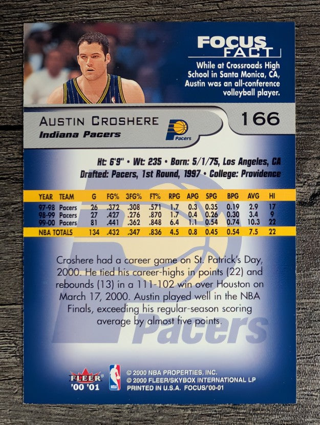 2000-01 Fleer Focus #166 Austin Croshere