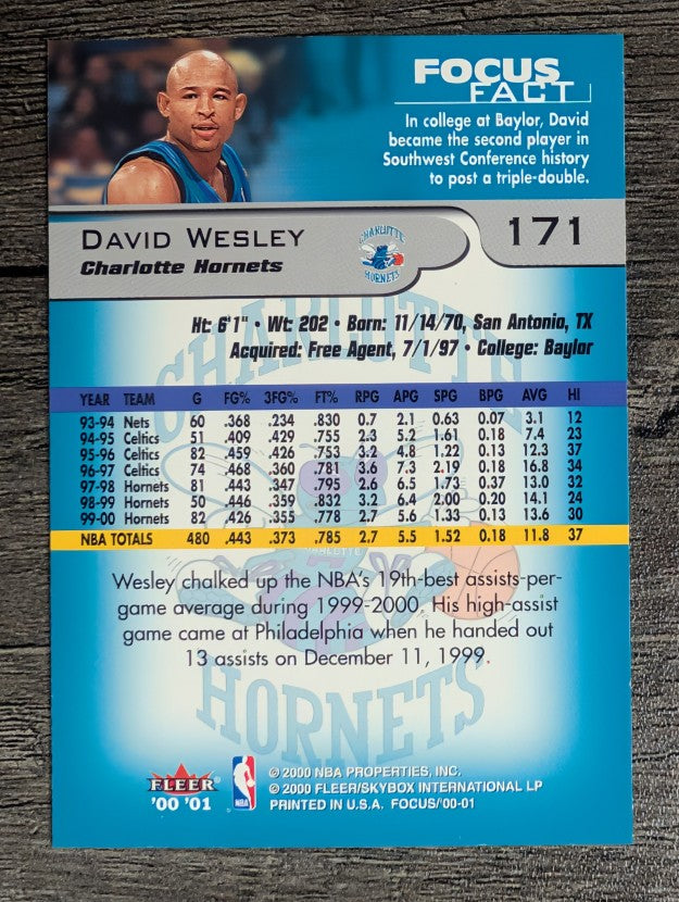 2000-01 Fleer Focus #171 David Wesley