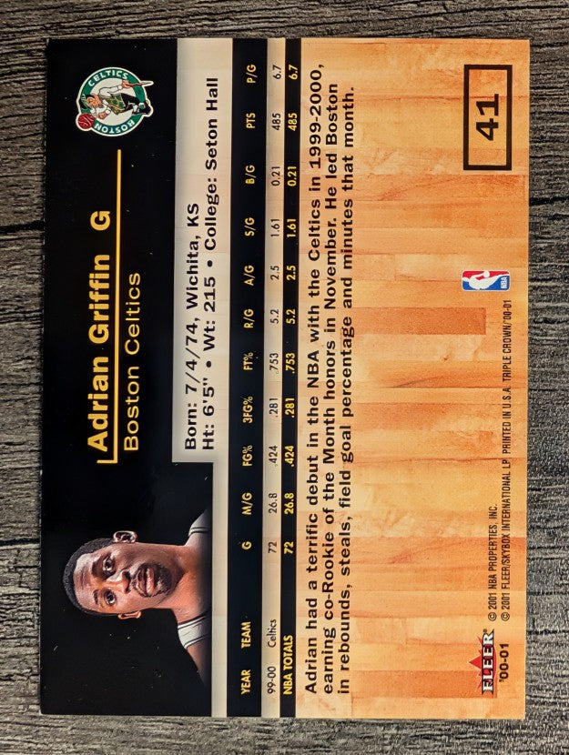 2000-01 Fleer Triple Crown #41 Adrian Griffin