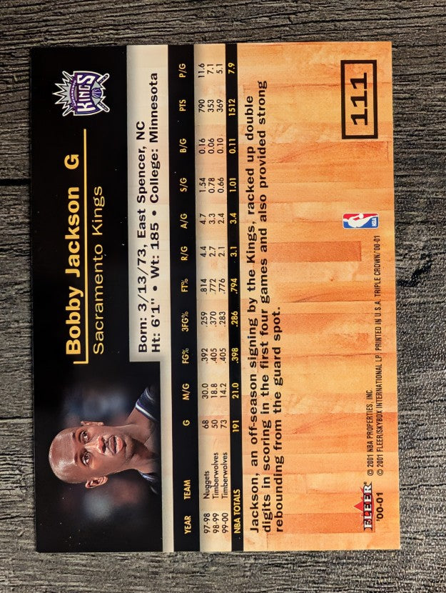 2000-01 Fleer Triple Crown #111 Bobby Jackson