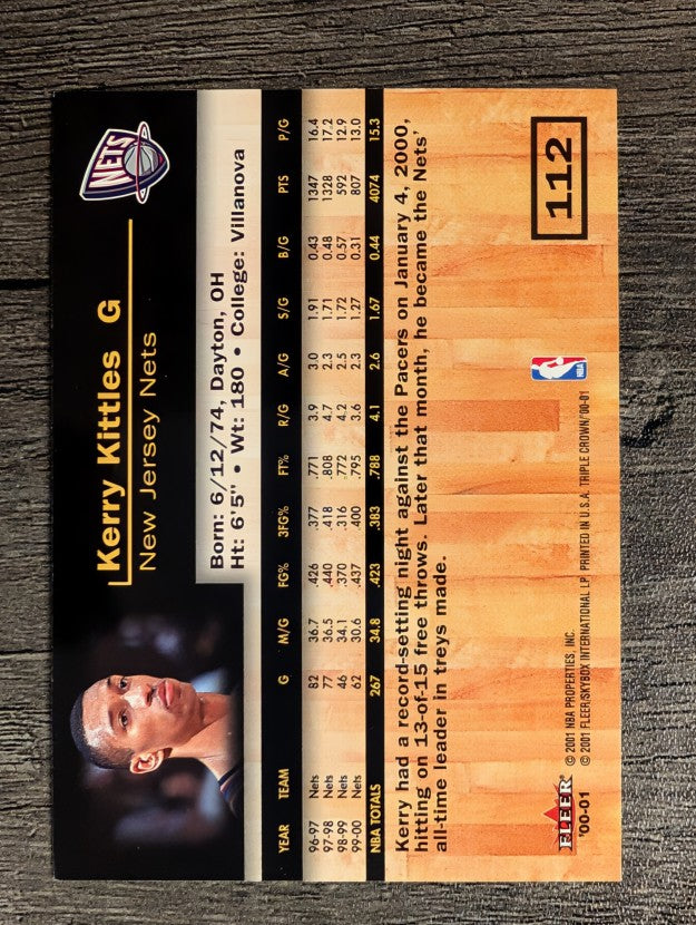 2000-01 Fleer Triple Crown #112 Kerry Kittles