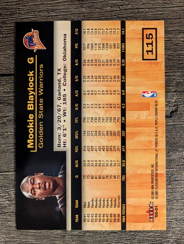 2000-01 Fleer Triple Crown #115 Mookie Blaylock