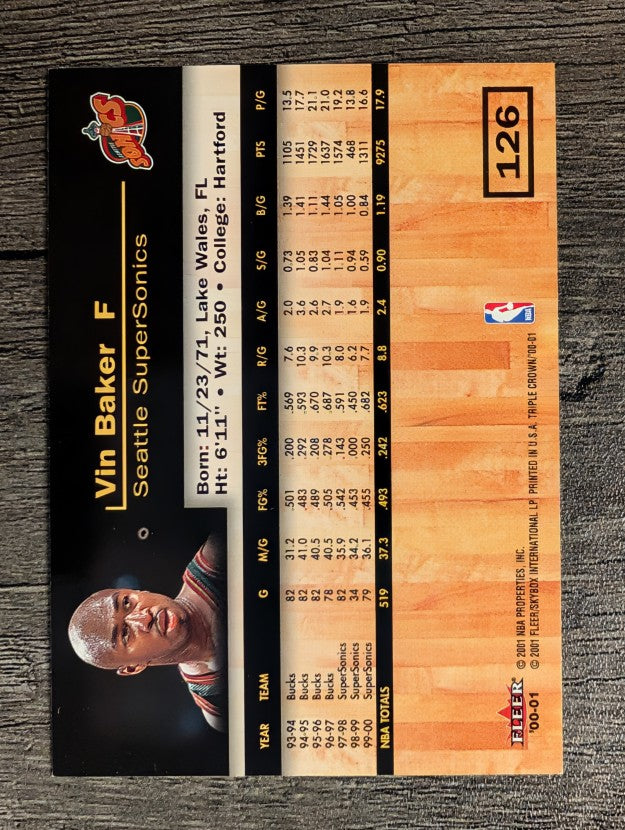 2000-01 Fleer Triple Crown #126 Vin Baker